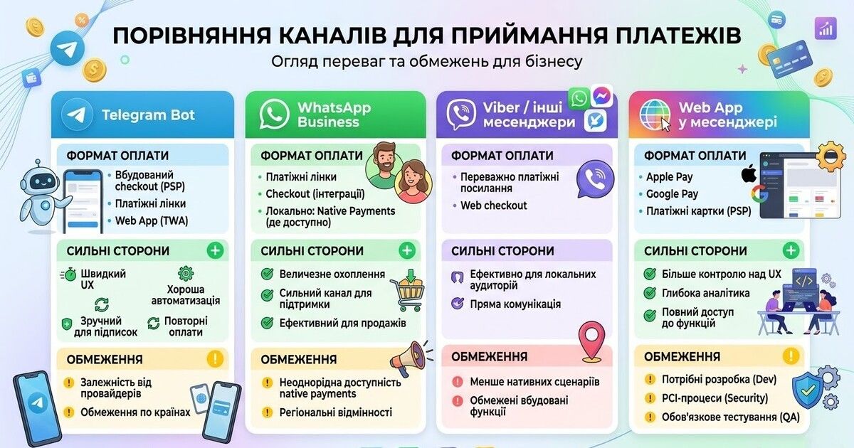 Oplata v chat-botakh: yak biznesu pryimaty platezhi priamo v mesendzherakh_1